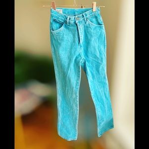 Vintage teal jeans size 7
